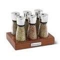 6 Jar Wooden Spice Rack